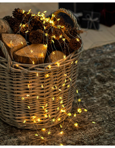 Světelná kaskáda TRILLE STAR zelená - 150LED indoor/outdoor | SIRIUS