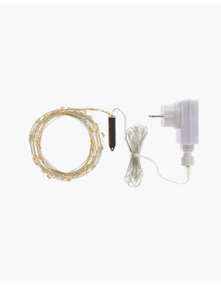 Světelná kaskáda Maggie stříbrná - 125LED | SIRIUS a