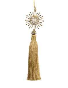 Hanging decoration - gold tassel decorated with pearl...