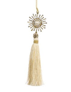 Hanging decoration - cream tassel decorated with pearl...
