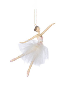 Suspender ballerina with tulle skirt and corset with rose...