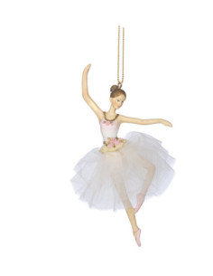 Suspender ballerina with tulle skirt and corset with rose...