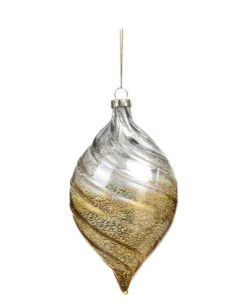 Christmas decoration - hanging glass top with high gloss...