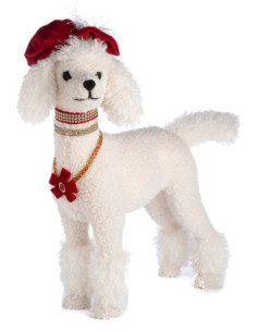 Decoration - Haute Couture fur poodle, h.60cm | GOODWILL