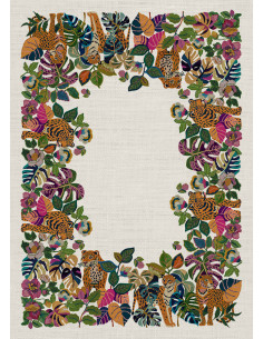 Ubrus s potiskem Leoleaf 170x270 | TESSITURA TOSCANA TELERIE - 1 2