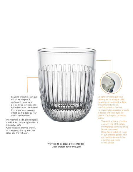 Sklenice Ouessant 26cl světle zelená | LA ROCHÈRE d