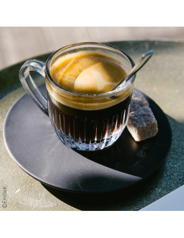 Sada dvou skleněných espresso šálků s podšálky Ouessant | LA ROCHÈRE - 3