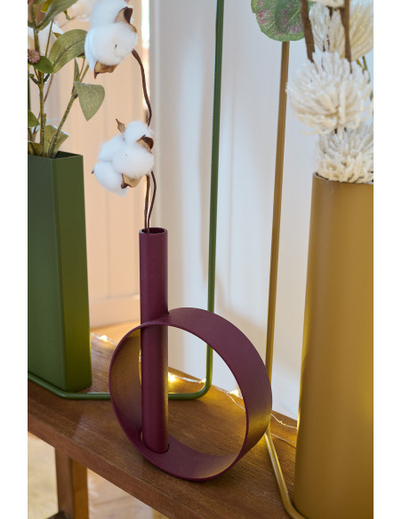 Kovová váza IOS pro jeden květ | FERMOB j