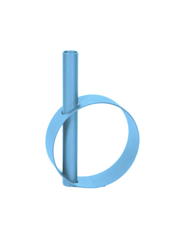 Kovová váza IOS pro jeden květ | FERMOB maya blue