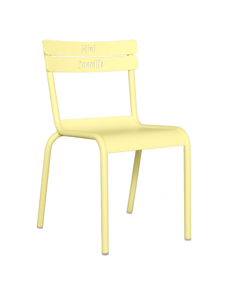 Dětská židle Luxembourg s motivem Canaille | FERMOB frosted lemon
