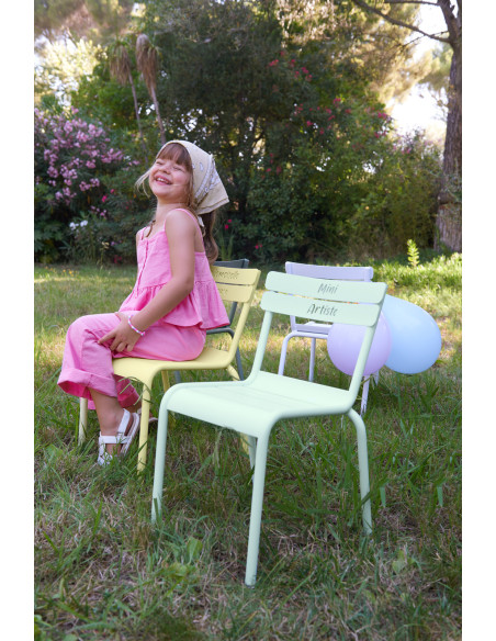 Dětská židle Luxembourg s motivem Canaille, hliník | FERMOB