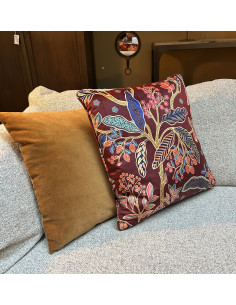 Sametový povlak polštáře 45x45 BIBI bordeaux | THEVENON 2