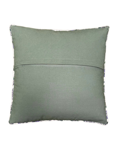 Bavlněný povlak polštáře 40x40, krémová se vzorem | dovoz Indie a