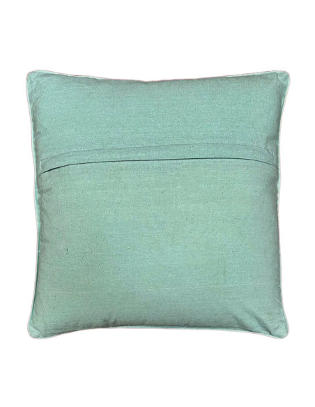 Bavlněný povlak polštáře 40x40, růžová s palmama | dovoz Indie a