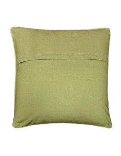 Bavlněný povlak polštáře 40x40, tyrkysová s růžovou | dovoz Indie - 1 2