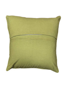 Bavlněný povlak polštáře 40x40, žlutý s květy | dovoz Indie 2