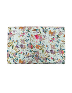 copy of Prošívaný přehoz přes postel Floral 220x270, pistáciový | dovoz Indie - 1