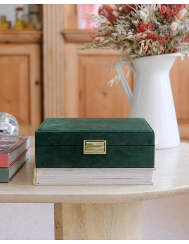 Šperkovnice ze zeleného sametu | MAISON SCARLET