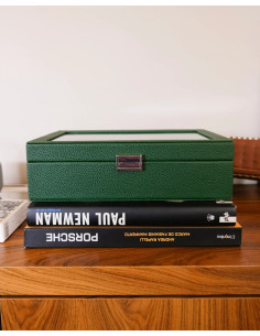 Luxusní pouzdro na 5 hodinek, zelené | MAISON SCARLET