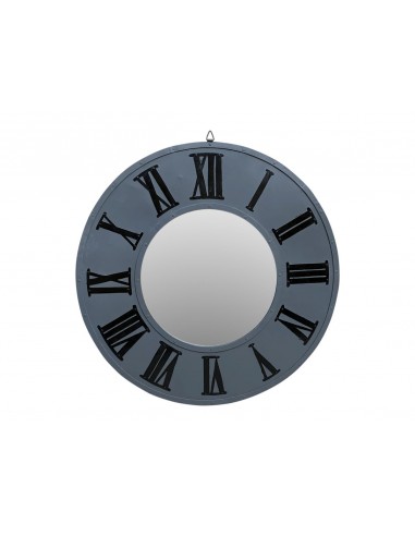 Zrcadlo „Hodiny“ ø106, v kovovém rámu | dovoz Indie-1