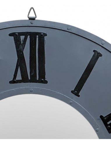 Zrcadlo „Hodiny“ ø106, v kovovém rámu | dovoz Indie-2