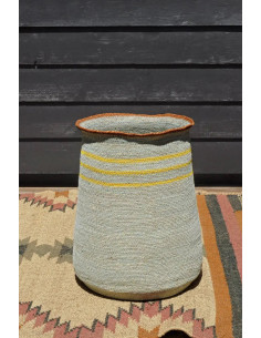 Úložný koš z mořského hyacintu, šedý | BAOBAB