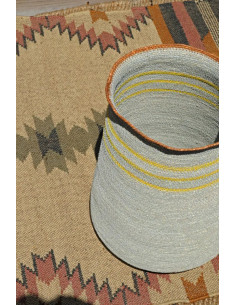 Úložný koš z mořského hyacintu, šedý | BAOBAB 2