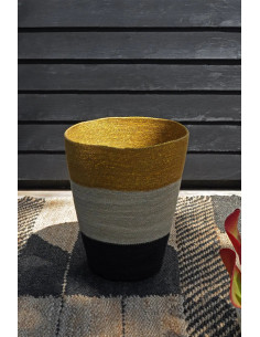 Úložný koš z přírodního materiálu ve tvaru vázy | BAOBAB - 2