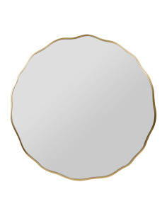 Kulaté zrcadlo Basalto se zlatým rámem, ø90cm | CÔTÉ TABLE