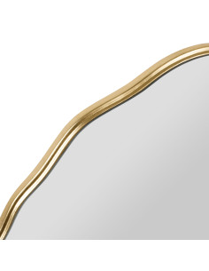 Kulaté zrcadlo Basalto se zlatým rámem, ø90cm | CÔTÉ TABLE 2