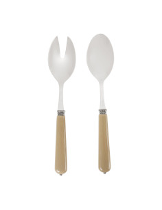 Salátový set Lucie Lin s béžovou rukojetí | CÔTÉ TABLE