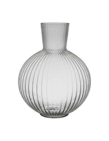 Skleněná váza Automnal - transparentní s rýhováním | CÔTÉ TABLE - 1