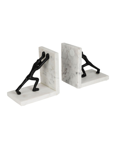 Zarážka na knihy Yoga, mramor a kov | CÔTÉ TABLE b