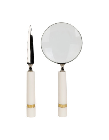 Set lupy a nožíku na dopisy s krémovou rukojetí | CÔTÉ TABLE b