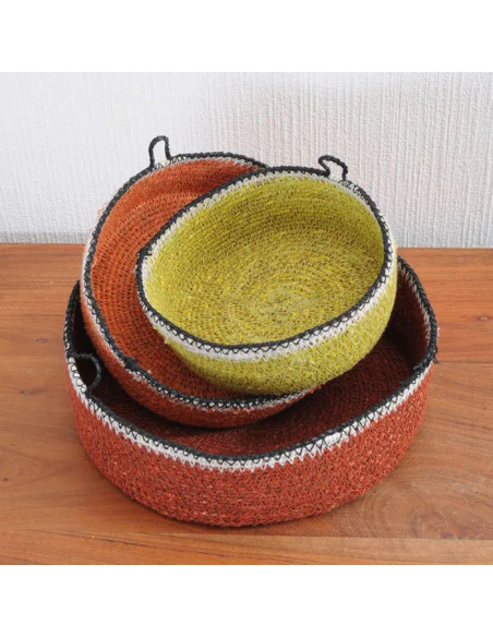 Úložný košík z přírodního materiálu S, curry žlutý | BAOBAB e