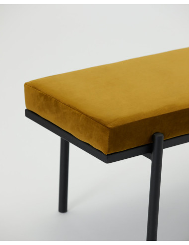 Lavice Lao se sametovým sedákem, tmavě olivový...