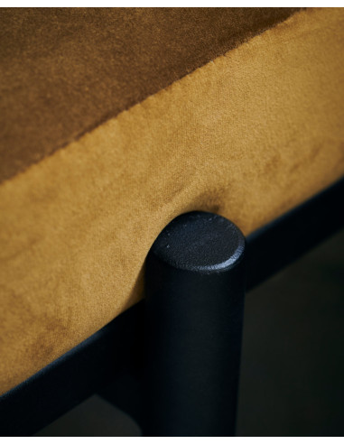 Lavice Lao se sametovým sedákem, tmavě olivový | HOUSE DOCTOR - 5