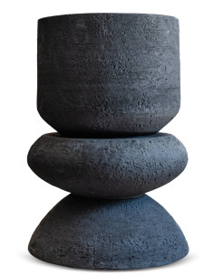 Dekorativní keramický květináč Dexter, černý | VIPS AND FRIENDS