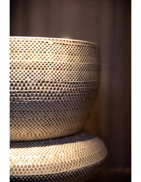 Keramický stolek/ taburet Siham krémový | VIPS AND FRIENDS c