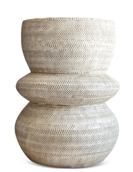 Keramický stolek/ taburet Siham krémový | VIPS AND FRIENDS