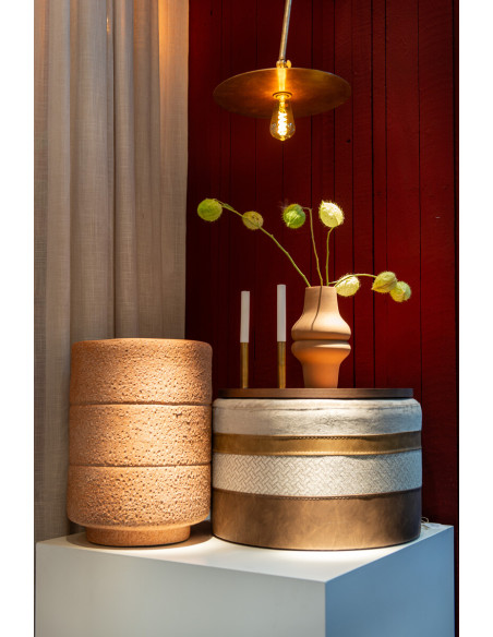 Keramický stolek / taburet Donia terakotový | VIPS AND FRIENDS b