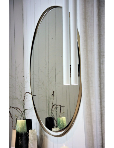 Zrcadlo Ringo v kovovém zlatém rámu ø120 | VIPS AND FRIENDS