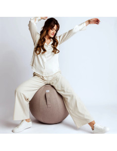 Sitting / yoga ball with fabric cover LEIV Stone 60-65cm | VLUV - 1 2
