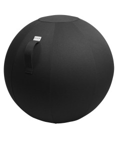 Sedací / jóga míč s látkovým potahem LEIV Black 60-65cm | VLUV