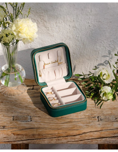 Víkendová šperkovnice ze zelené umělé kůže |...