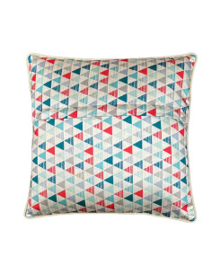 Povlak polštáře 40x40 s hedvábným leskem a potiskem květů | dovoz Indie - 1 2