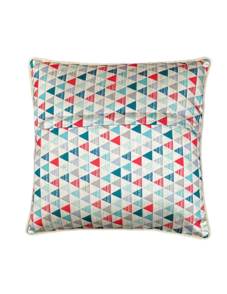 Povlak polštáře 40x40 s hedvábným leskem a potiskem květů | dovoz Indie a