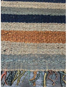 Barevný kobereček z konopných vláken, barevná, 62x90 - 1 2