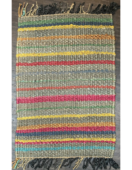 Barevný kobereček 61x90 z konopných vláken, multicolor | dovoz Indie
