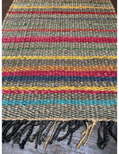 Barevný kobereček 61x90 z konopných vláken, multicolor | dovoz Indie - 2